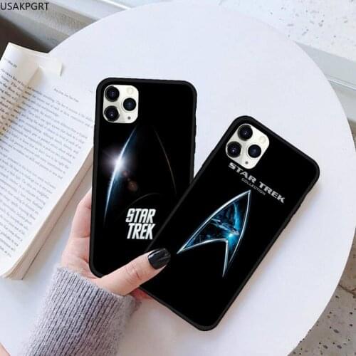 USAKPGRT Star Trek black Phone Case Hull Rubber for iPhone 11 pro XS MAX 8 7 6 6S Plus X 5S SE 2020 XR case