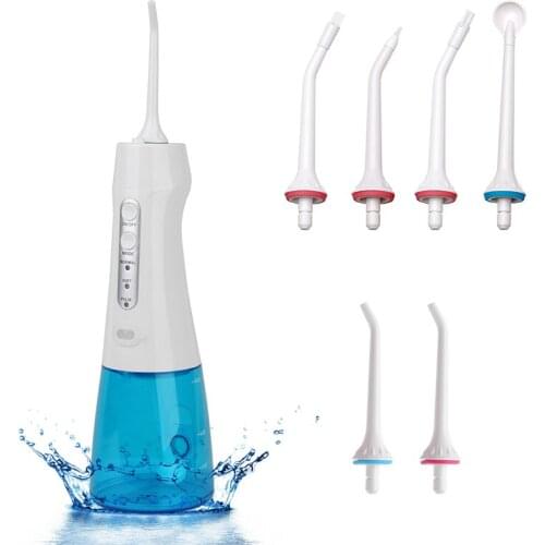 Oral irrigador Dental Water Flosser Whitening Flusher IPX7 Rechargeable Battery Irrigator for Teeth Ultrasonic Tooth Cleaner