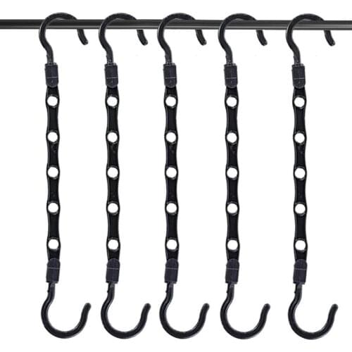5pcs Magic Multi-Port Support Hangers For Clothes Drying Rack Multifunction Plastic Clothes Rack Drying Hanger Storage Hangers