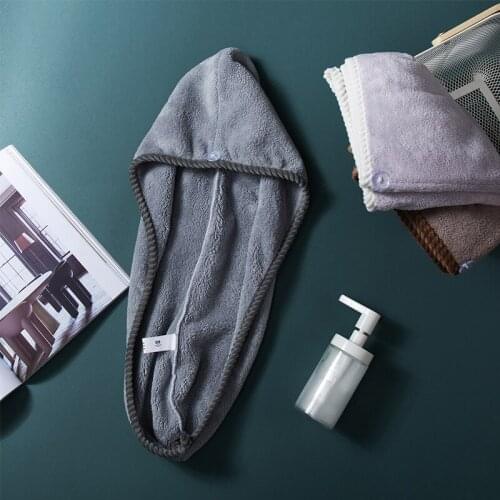 Women Hair Drying Towel Super Absorbent Quick-drying microfiber Bathroom Towel Hair Dry Cap Salon Towel rapid drying hair towel