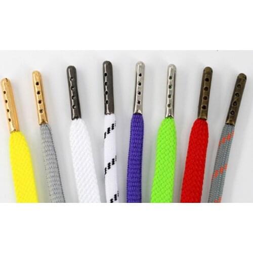 100 PCS Shoes Accessories Set Diy Shoelaces Shoe Lace Tips Unsex Women Replacement Head For Shoestrings Bullet Aglets Tip