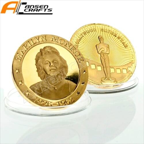 1926-1963 Marilyn Monroe Hollywod Superstar Gold Coin Version 3 Fr. USA