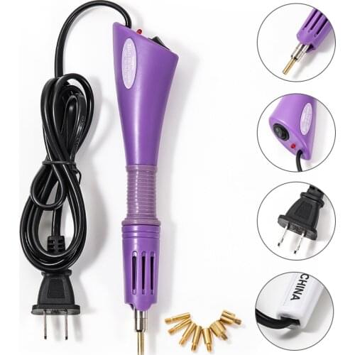 3 Color Heat Fix Tool Gun Mixed Size Fast Heated Hotfix Rhinestone Applicator Iron-on Wand For Costume Shoes Gem Decoration Tool