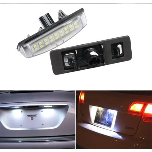 Canbus Error Free For Toyota Camry 40 V40 XV40 Sienta 80 Prius Avensis Verso Car Led Number License Plate Light Lamp Accessories