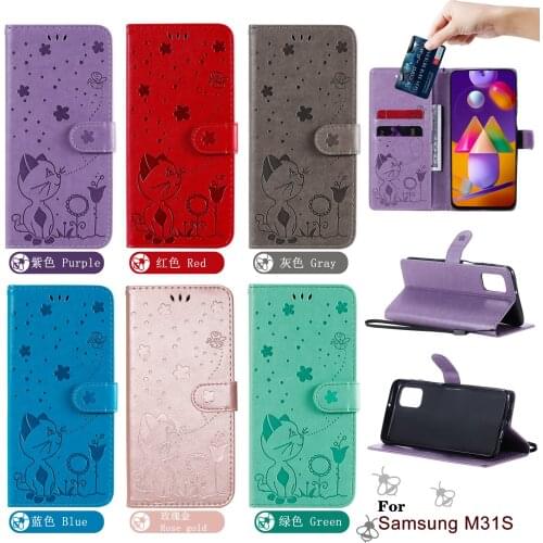 Case for Galaxy A71 A51 5G A31 A21S A70 A40 A50 A10E A20 A91 A81 Note 20 Ultra 10 Plus S10 Lite Embossing Cover Flip Leather