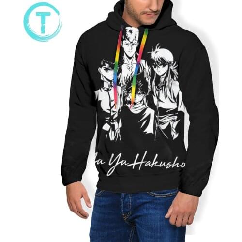 Yu Yu Hakusho Hoodie Yu Yu Hakusho Group Hoodies Long Sleeve Purple Pullover Hoodie Popular Oversized Hoodies
