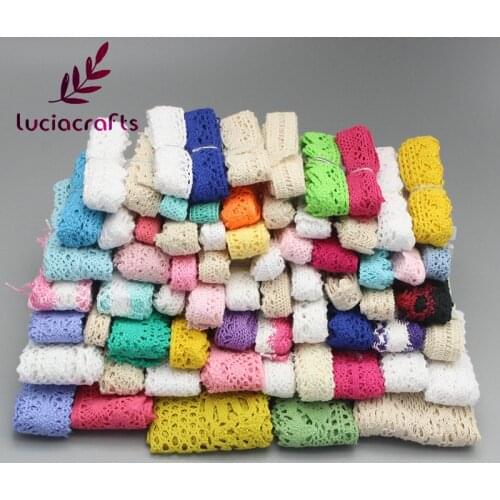 6yards/12yards Random Cotton Lace Trim Ribbon Fabric Sewing Handmade Wedding Accessories N0104