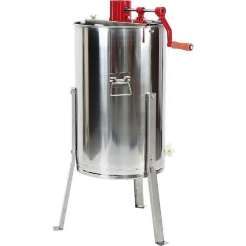 Manual Honey Extractor with 3 Frames Large Capacity Stainless Steel Honey Processing Beekeeping