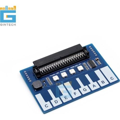 Mini Piano Module for micro:bit, Touch Keys to Play Music, with 4x RGB LEDs