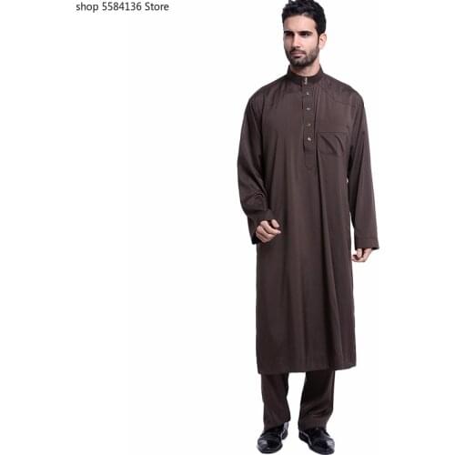 Moslim Man Abaya Muslim Dress Pakistan Islam Clothing Abayas Robe Saudi Arabia Kleding Mannen Kaftan Ropa Musulman De Mode Homme