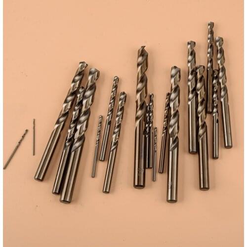 19pcs 1-10mm HSS M35 Cobalt Drill Bit Set Metal Wood Deep Hole Positioning Iron Working Tool High Speed Steel
