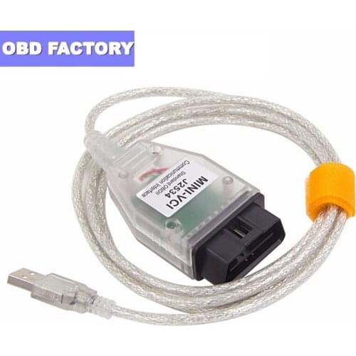 Latest MINI VCI Interface FOR TOYOTA TIS Techstream MINI-VCI FT232RL Chip J2534 OBD2 Diagnostic Cable