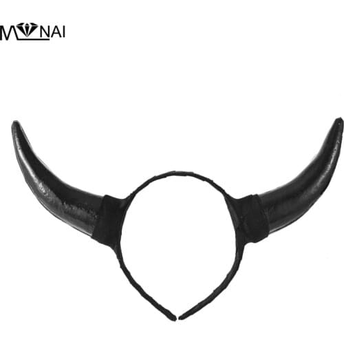 Handmade Steampunk Bull Animal Horn Headband Fancy Dress Up Halloween Costume Accessory Gothic