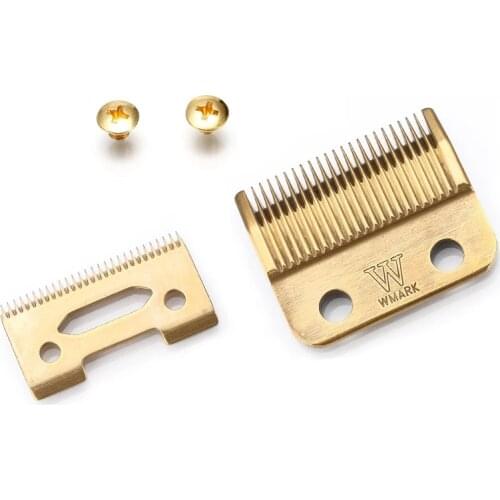 Professional Clipper High Carbon Steel Material Taper Blade Set Cordless Clipper Replaceable Blade Silver Black Golden Color