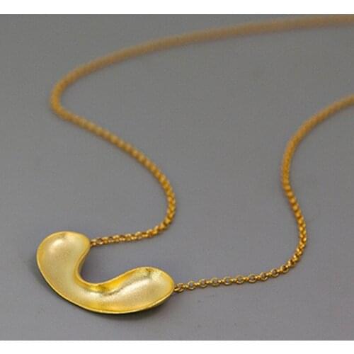 S.EAST SUN 925 Sterling Silver Handmade geometric gravity simple Pendant Necklace, womens party gifts, jewelry accessories