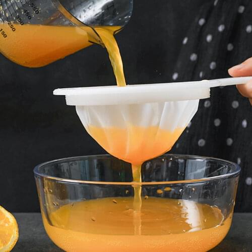 100/200/400 Mesh Kitchen Ultra-fine Mesh Strainer Kitchen Nylon Mesh Filter Spoon For Suitable For Soy Milk Coffee Milk Yogurt