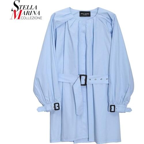 Женские синие рубашки Stella Marina Collezione China At AliExpress