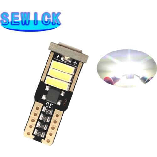 500pcs T10 Led Canbus W5W Led Bulb Car Interior Light NEW 7020 8smd 194 168 No Error12V Reading Dome Light Instrument Plate Lamp