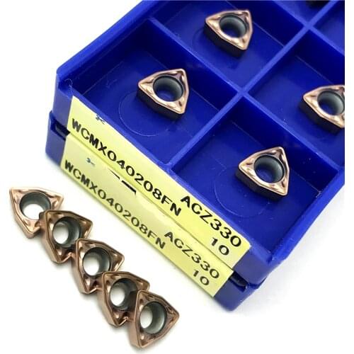WCMX040208 AZC330 External turning tool Lathe U drilling blade Carbide turning tool wcmx 040208 U drill