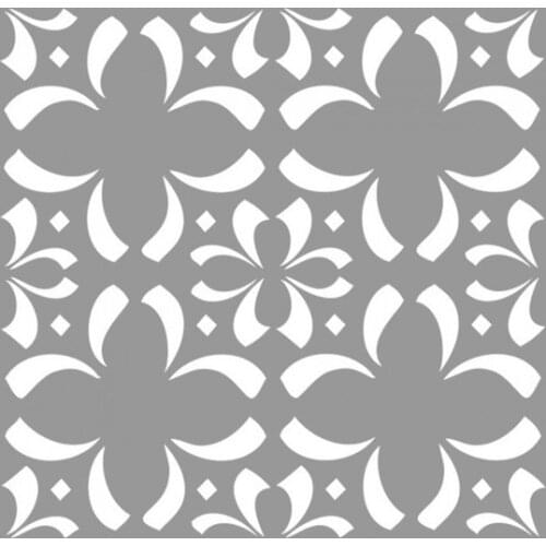 Artikel Flower Tile Pattern Stencil Design 30x30 cm wall graphics gráficos de parede настенная графика