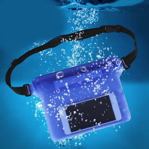 Waterproof Swimming Case Drift Diving Shoulder Waist Pack Bag Underwater Mobile Phone Waterproof Bags Cover For Beach BoatSports