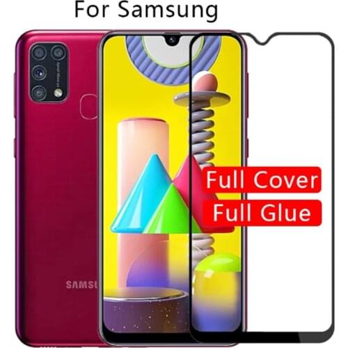 Tempered Glass For Samsung A12 Protector For Samsung A31 A51 A10 A72 A52 A70 A40 A41 A20e A12s Full Cover Screen Protective Film