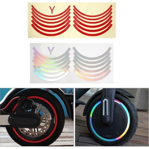 M365 Scooter Wheel Hub Protective Reflective Sticker for Xiaomi M365 Pro 1s PRO 2 Electric Scooter Wheel Sticke Parts