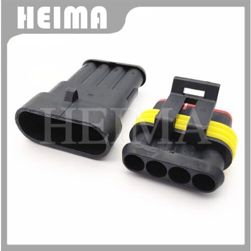 10/20/30 sets kit 4 pin way tyco AMP Superseal male and female 1.5 series pa66 auto waterproof wire connector 282106-1 282088-1