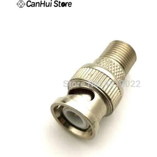 10Pcs/Set BNC Male Plug To F Female Jack Coax Connector Adapter For CCTV Camera Hot NEW
