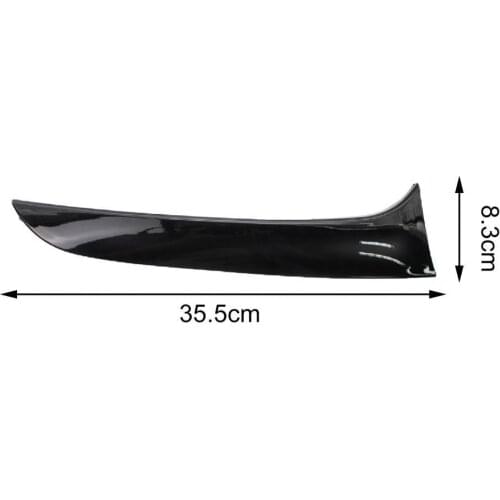 2Pcs Canard Spoiler Trim Practical ABS Rear Window Side Canard Spoiler Splitter Cover Sticker for BMW 1 Series F20 F21 12-19 CA