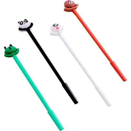 4pcs/lot kawaii Frog bear Gel Pen 0.5MM Promotional Gift Stationery School Office Supply