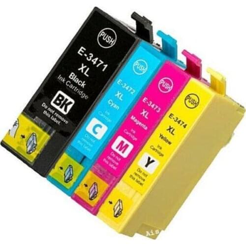 E3471-4-4PK Compatible Ink Cartridges For Epson 34XL WF-3720 WF-3720DWF WF-3725DWF