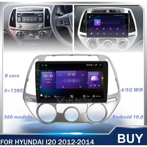 2 Din 9 Inch Android 128G Car radio GPS Navigation For Hyundai I20 MANUAL 2012 2013 2014 Car Multimedia Player Touch Screen
