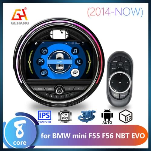 4+64 GB 8 Core Car Video Display Android 10.0 Car Music Video Player Car Audio System For BMW MINI EVO Class 2018