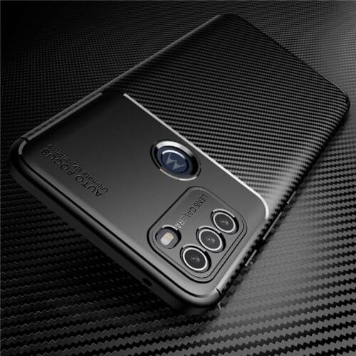 For Motorola Moto G50 Case Bumper Silicone Slim Carbon Fiber Anti-knock Back Case For Motorola Moto G50 Cover For Moto G50 G 50