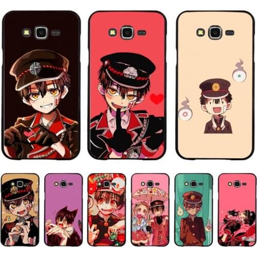 FHNBLJ Anime Toilet related Hanako kun Black Cell Phone Case for Samsung A50 A70 A40 A6 A8 Plus A7 A20 A30 S7 S8 S9 S10 S20 Plus
