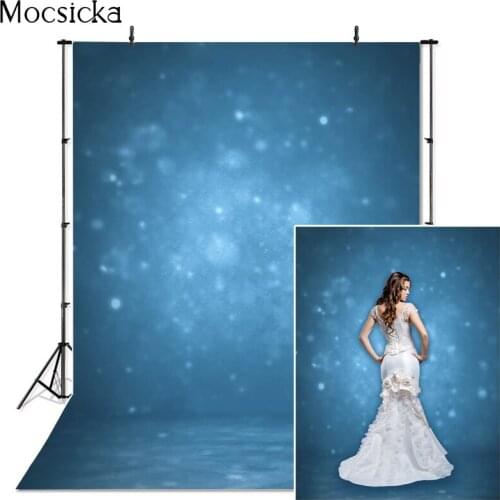 Mocsicka Abstract Texture Photography Background Blue Bokeh Backdrops Old Master For Picture Decoration Props Photo Studio