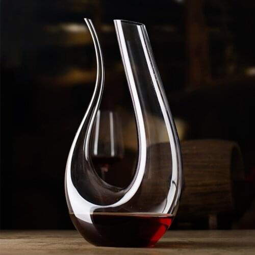 1500ML Big Decanter Handmade Crystal Red Wine Brandy Champagne Glasses Decanter Bottle Jug Pourer Aerator For Family Bar