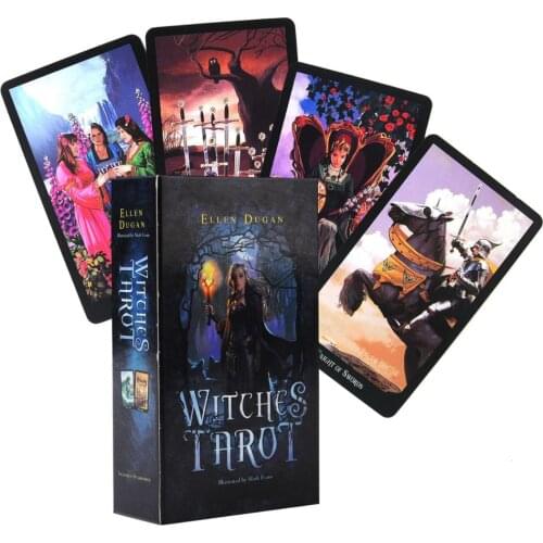 Witch Tarot Deck 78 Cards Future Fate Indicator Forecasting Cards Gift Table Game Board Game