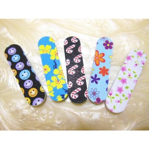 Mixed colour mini nail emery board baby nail file nail tool nail buffering manicure tool