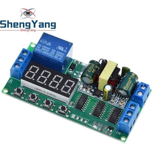 TZT IO23B01 AC 110V 220V Converter Multifunction Self-lock Relay PLC Cycle Timer Module Delay Time Switch