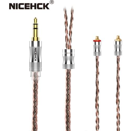 NiceHCK C24-6 Replace Cable 24 Core Silver Plated Copper Pure Copper Wire 3.5mm/2.5mm/4.4mm MMCX/NX7/QDC/0.78 2Pin for ASX MK3