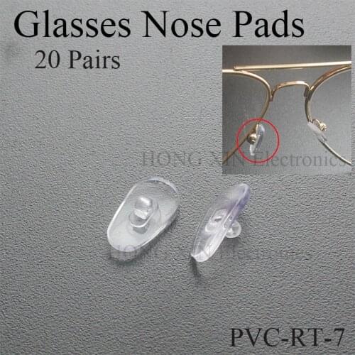 New Vision Care Silicone Eyeglass Sunglass Glasses Nose Pads On Nose Pad Massage Health Care Anti-Slip Toos 20 Pairs/PVC-RT-7