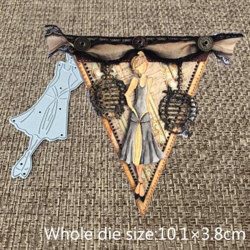 New Design Craft Metal Cutting Dies lovely Hair vest long skirt girl Scrapbooking Album Paper DIY Card Craft Embossing Die Cuts