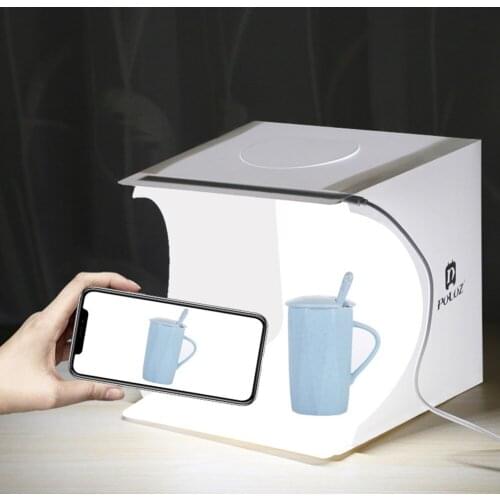 24x23x22cm Portable Mini Photo Studio Box Photography Backdrop built-in Led Light Photo Box Photography Backdrop Box Lightbox