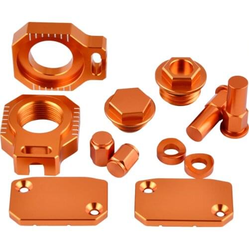 Motorcycle Brake Clutch Master Cylinder Cover Chain Adjuster For KTM 125 150 250 300 350 450 SX SX-F XC XC-F 2016-2021 2017 2018