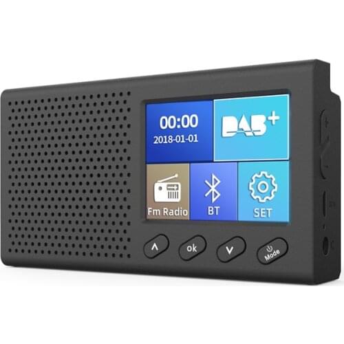 Rortable Mini DAB+ Digital Radio Receiver Bluetooth MP3 Music Player FM Transmitter Adapter Colorful LCD Screen Car Accessories