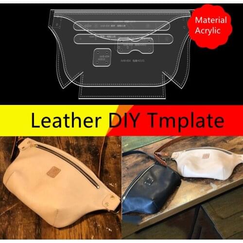 Diy Handmade Leather Chest Bag Template Design Board Acrylic Version Template Handbag Mold