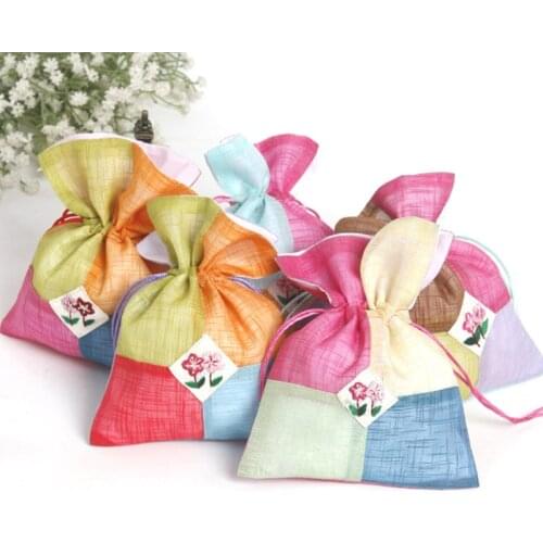 Silk Gift Bag 10x15cm(4"x6") Birthday Party Wedding Favor Holder Neckalce Bracelet Bangle Drawstring Jewelry Packaging Pouch