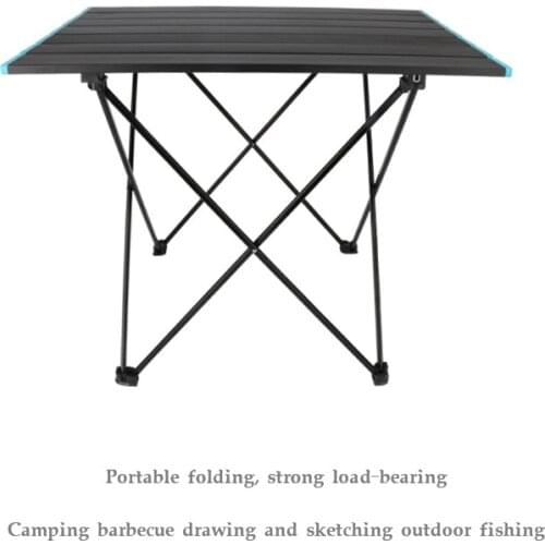 Outdoor Aluminum Alloy Folding Table Camping Picnic Fishing Portable Folding Table Small Table Beach Bbq Table Camping Chair
